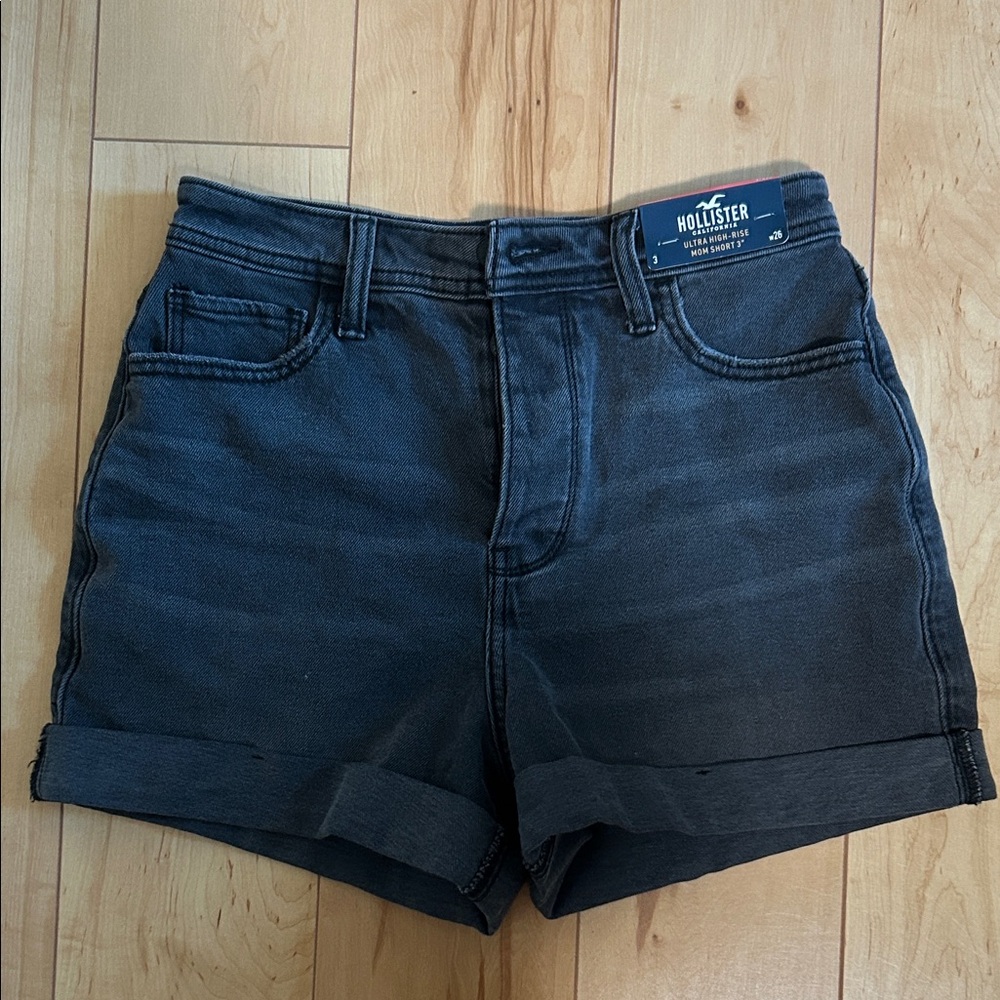 Hollister Women's Dark Gray Jean Shorts